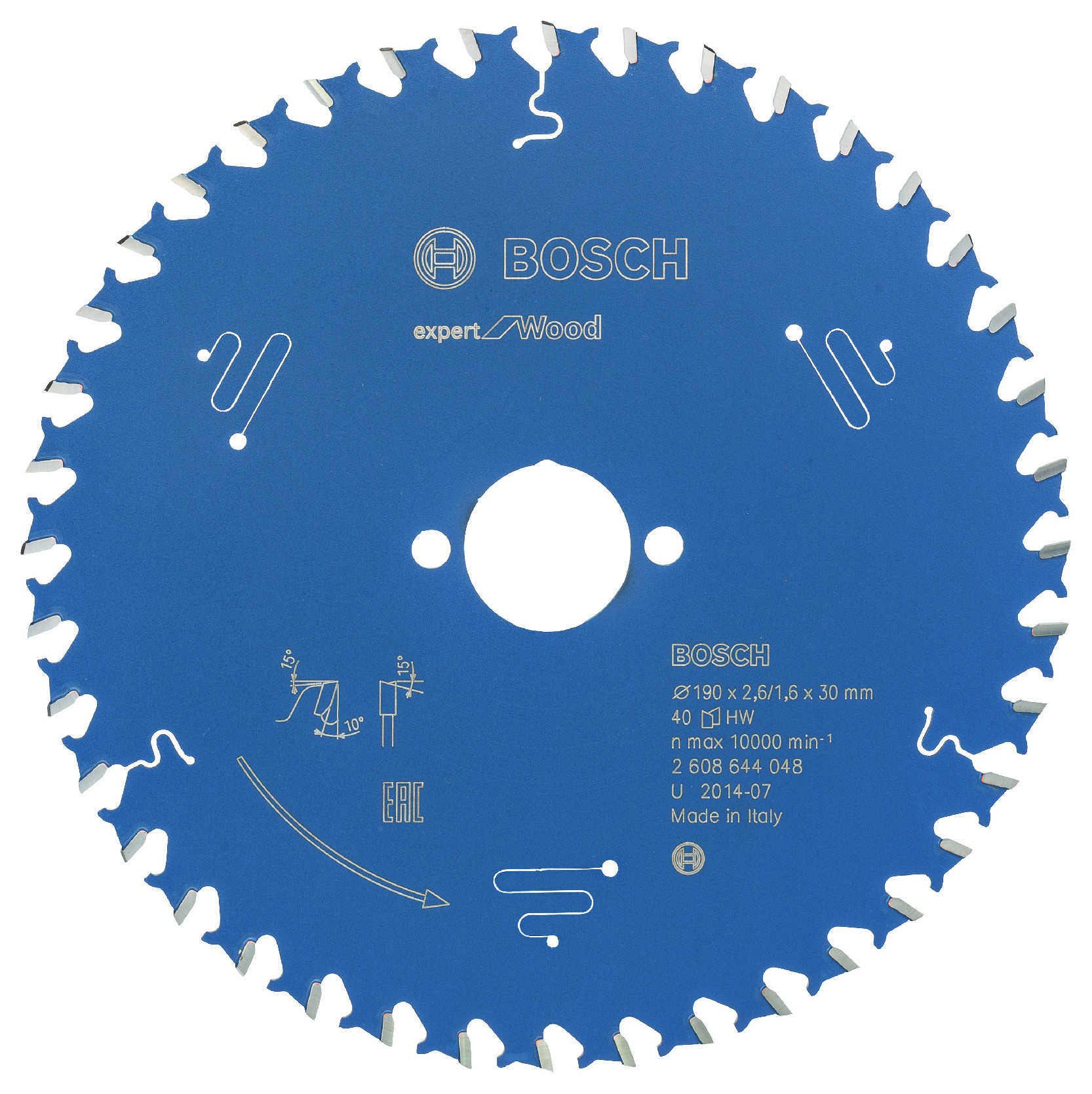 Pilový kotouč Bosch Expert for Wood 190x30 mm Dostupné varianty: Pilový kotouč Bosch Expert for Wood 190x30 mm/40z.