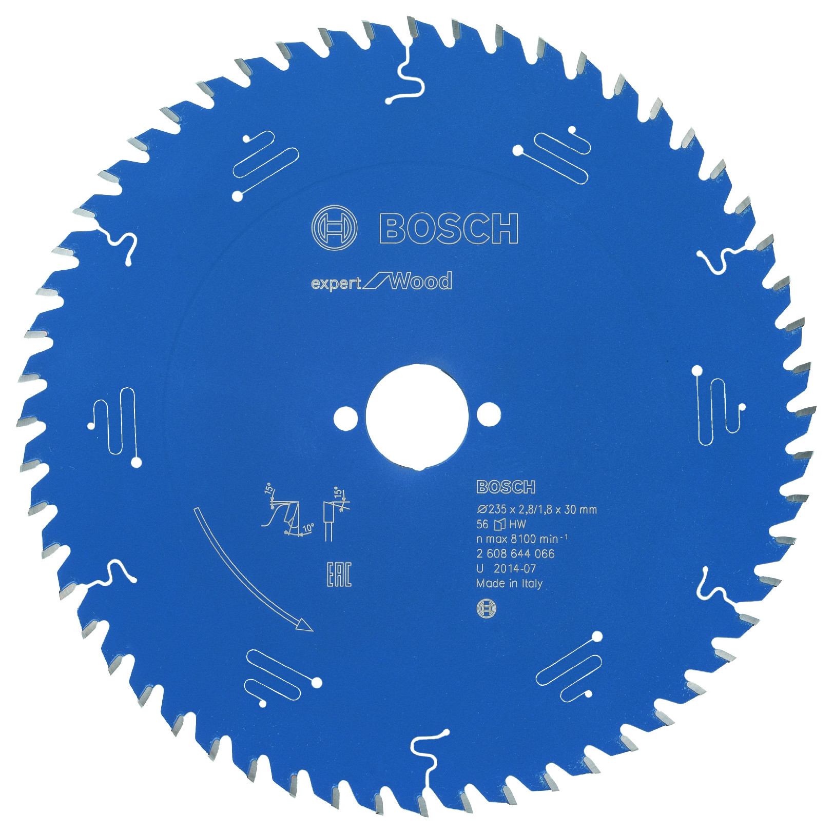 Pilový kotouč Bosch Expert for Wood 235x30 mm Dostupné varianty: Pilový kotouč Bosch Expert for Wood 235x30 mm/56z.