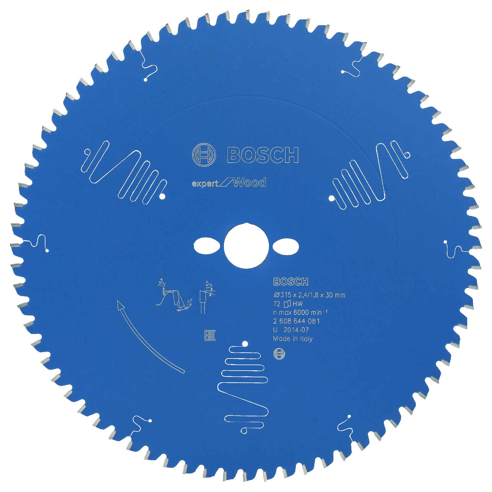 Pilový kotouč Bosch Expert for Wood 315x30 mm/72z.