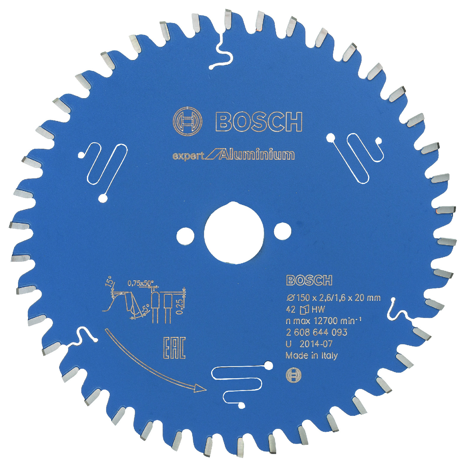 Pilový kotouč Bosch Expert for Aluminium 150x20 mm/42z.