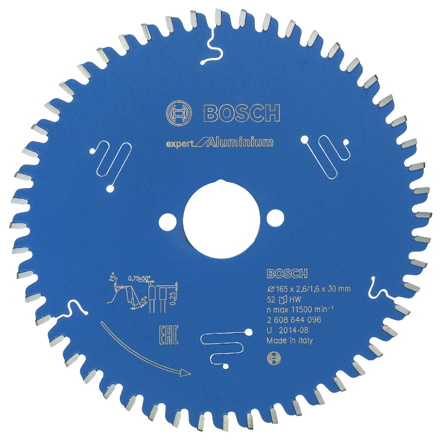 Pilový kotouč Bosch Expert for Aluminium 165x30 mm/52z.