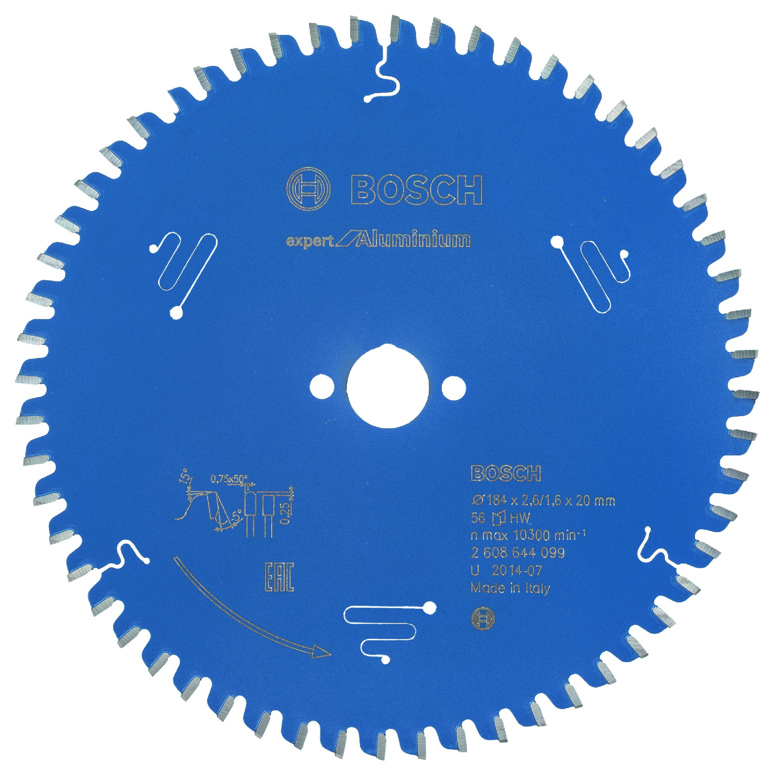 Pilový kotouč Bosch Expert for Aluminium 184x20 mm/56z.