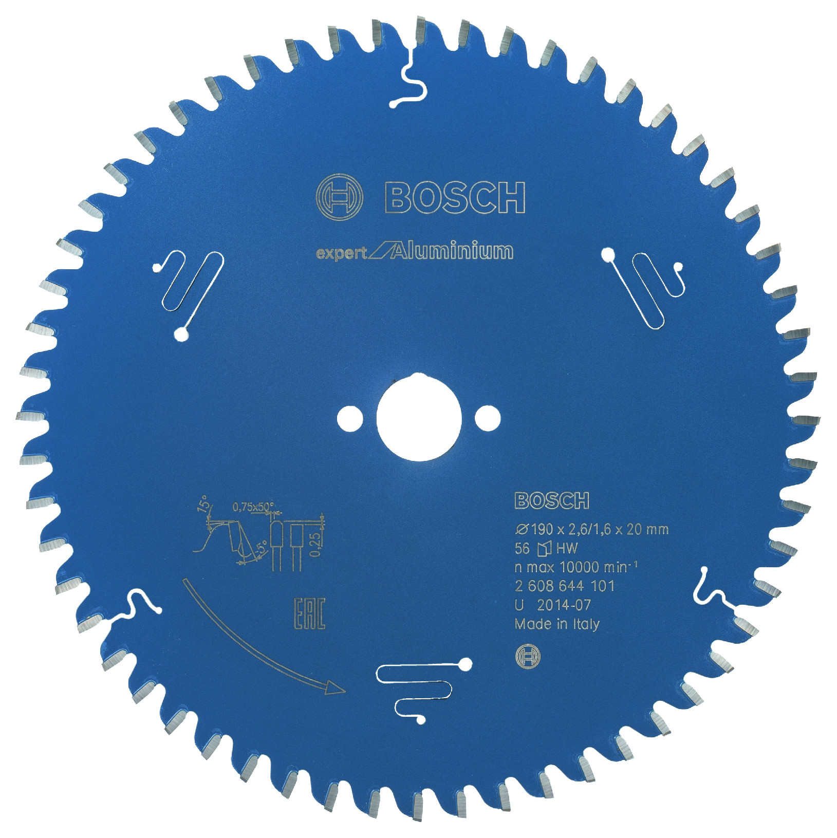 Pilový kotouč Bosch Expert for Aluminium 190x20 mm/56z.