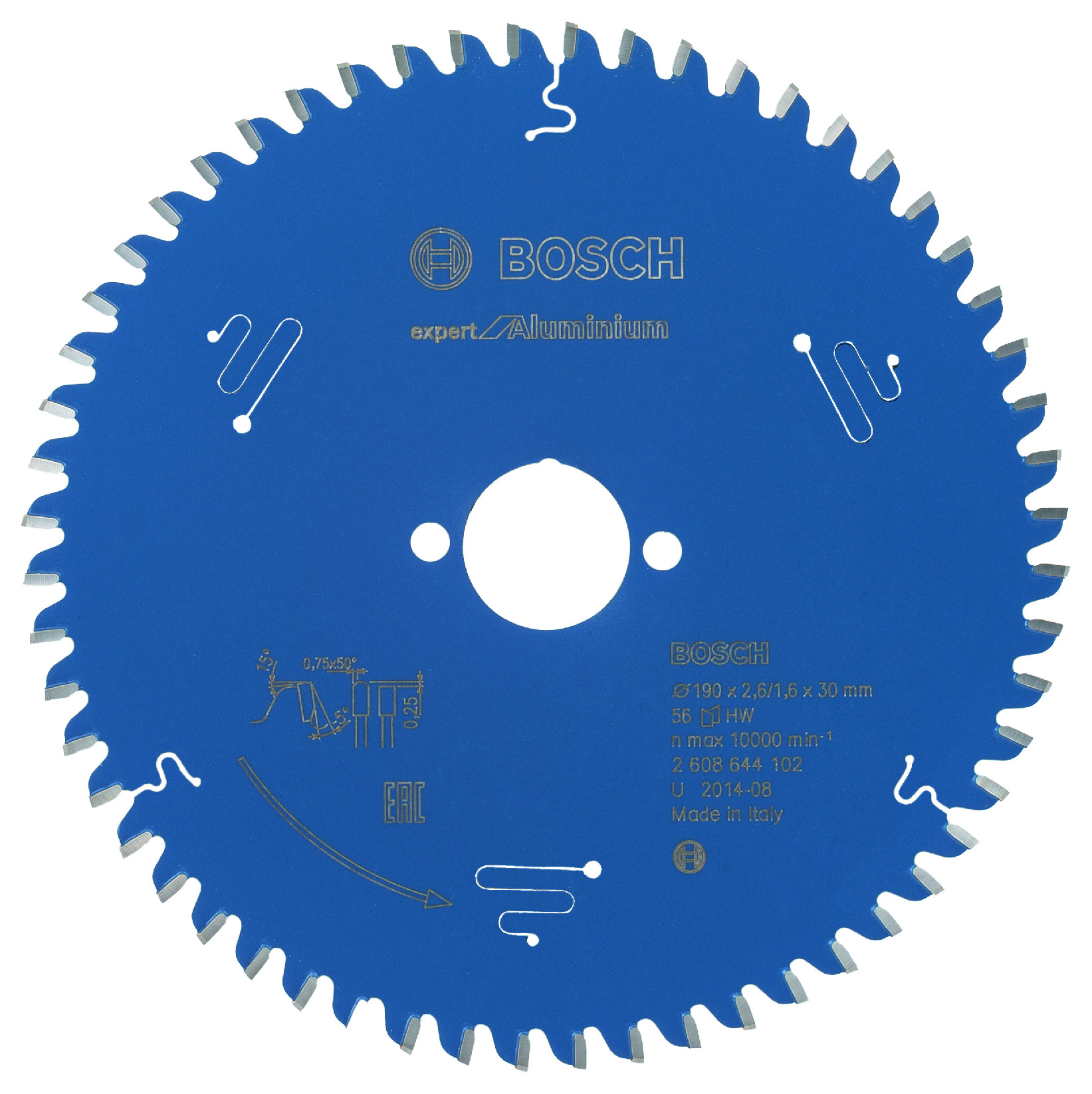 Pilový kotouč Bosch Expert for Aluminium 190x30 mm/56z.