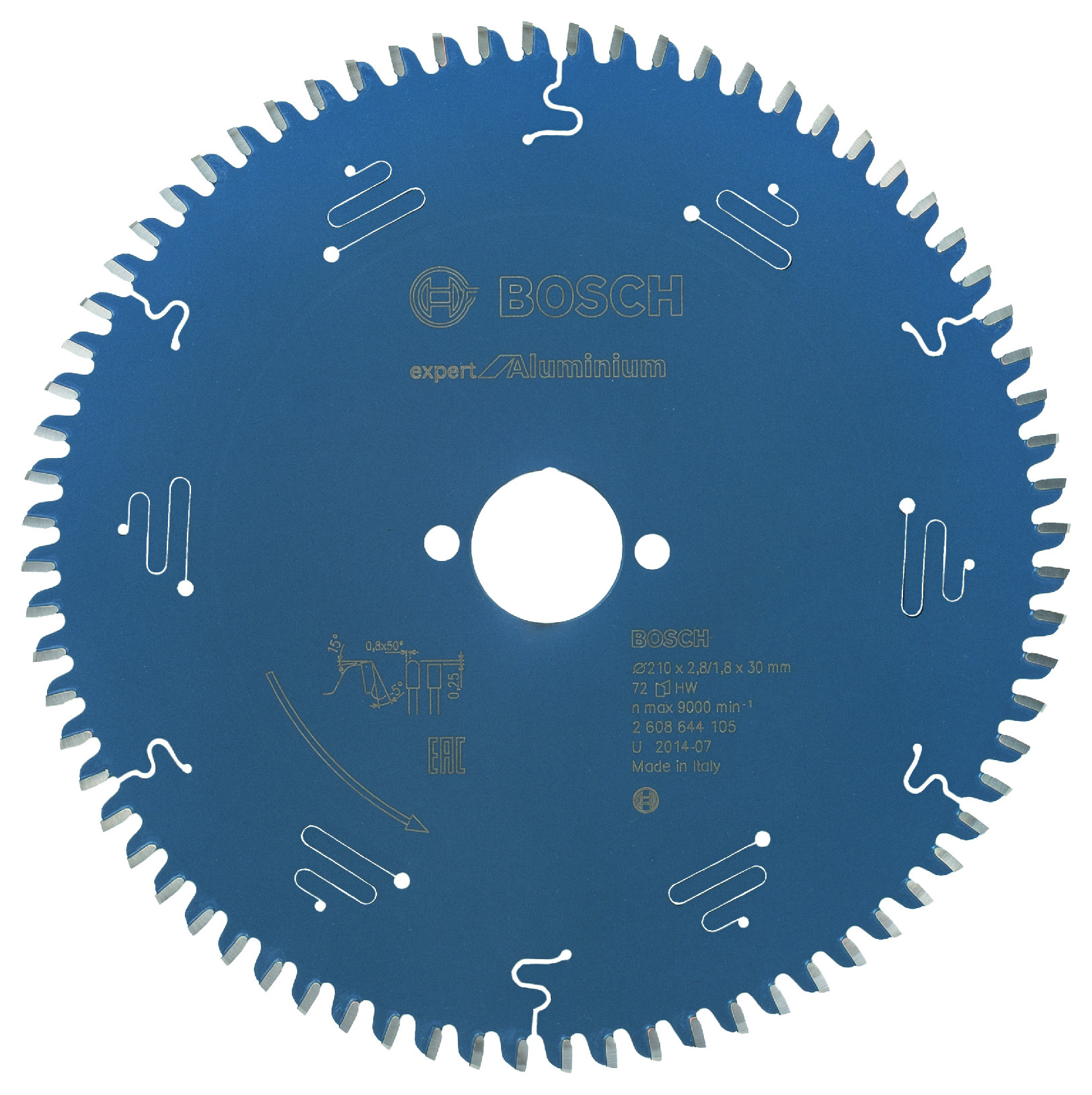 Pilový kotouč Bosch Expert for Aluminium 210x30 mm/72z.