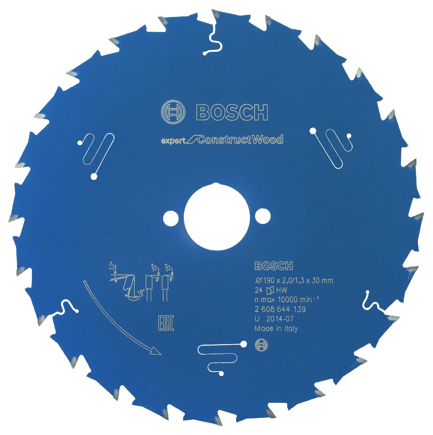 Pilový kotouč Bosch Expert for Construct Wood 190x30 mm/24z.