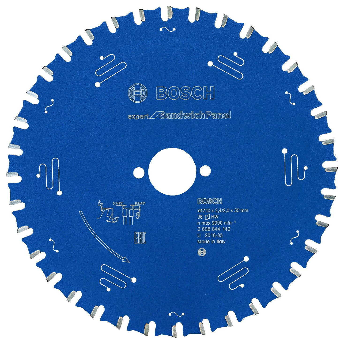 Pilový kotouč Bosch Expert for Sandwich Panel 210x30 mm/36z.