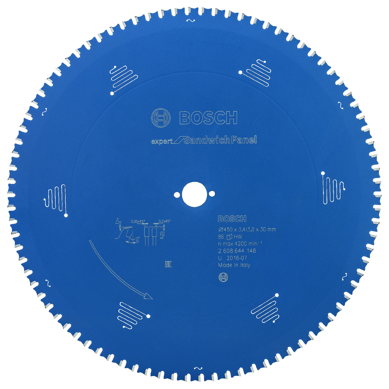 Pilový kotouč Bosch Expert for Sandwich Panel 450x30 mm/86z.
