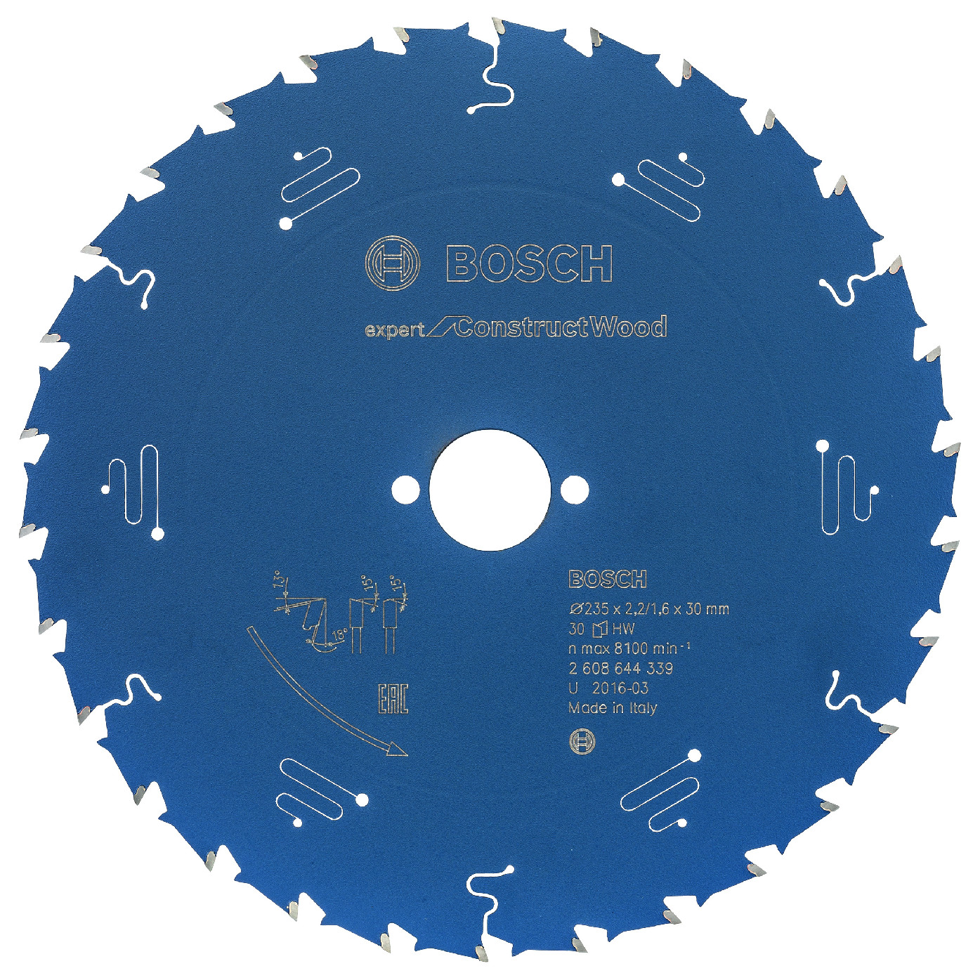 Pilový kotouč Bosch Expert for Construct Wood 235x30 mm/30z.