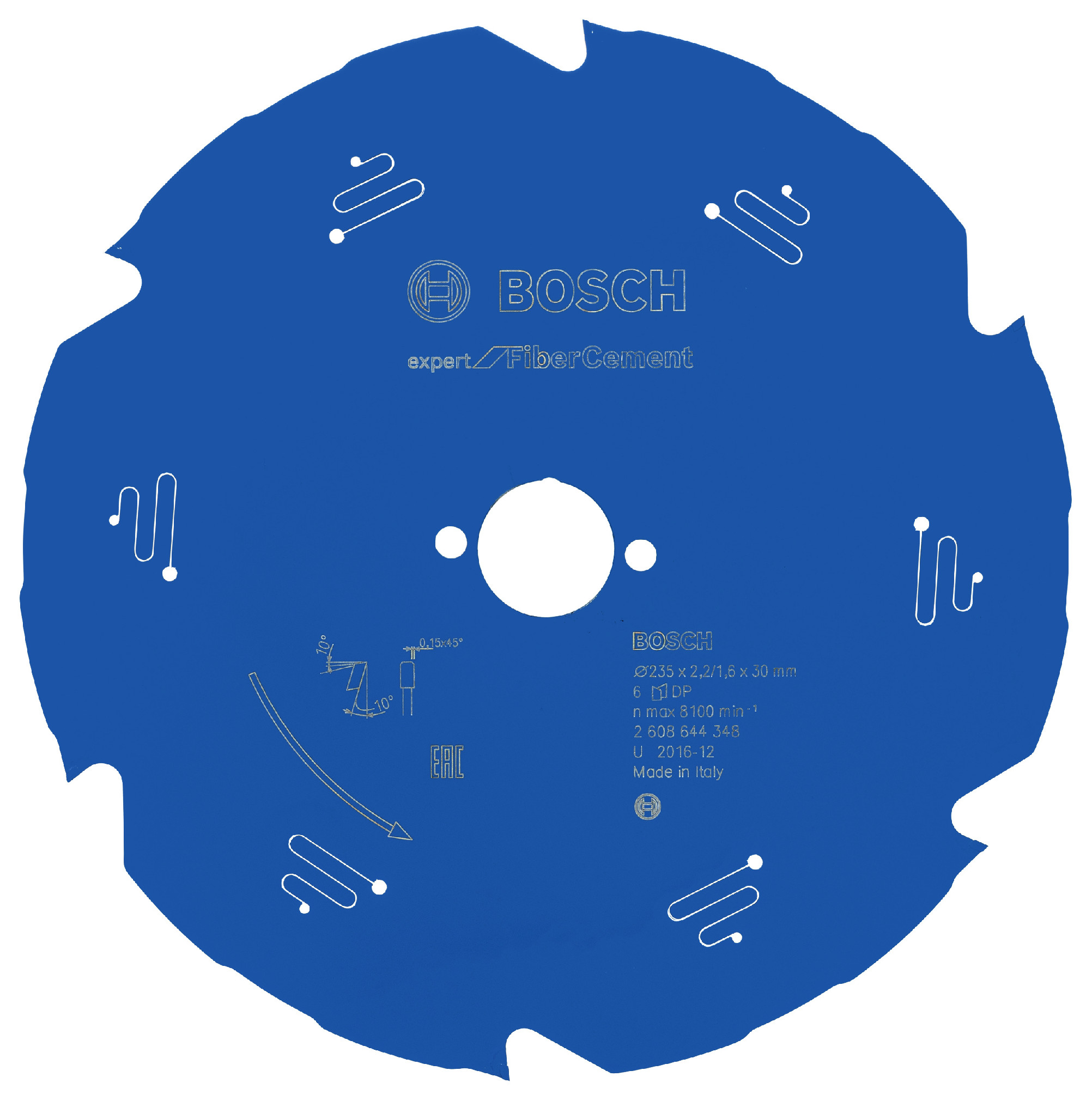 Pilový kotouč Bosch Expert for Fiber Cement 235x30 mm/6z.
