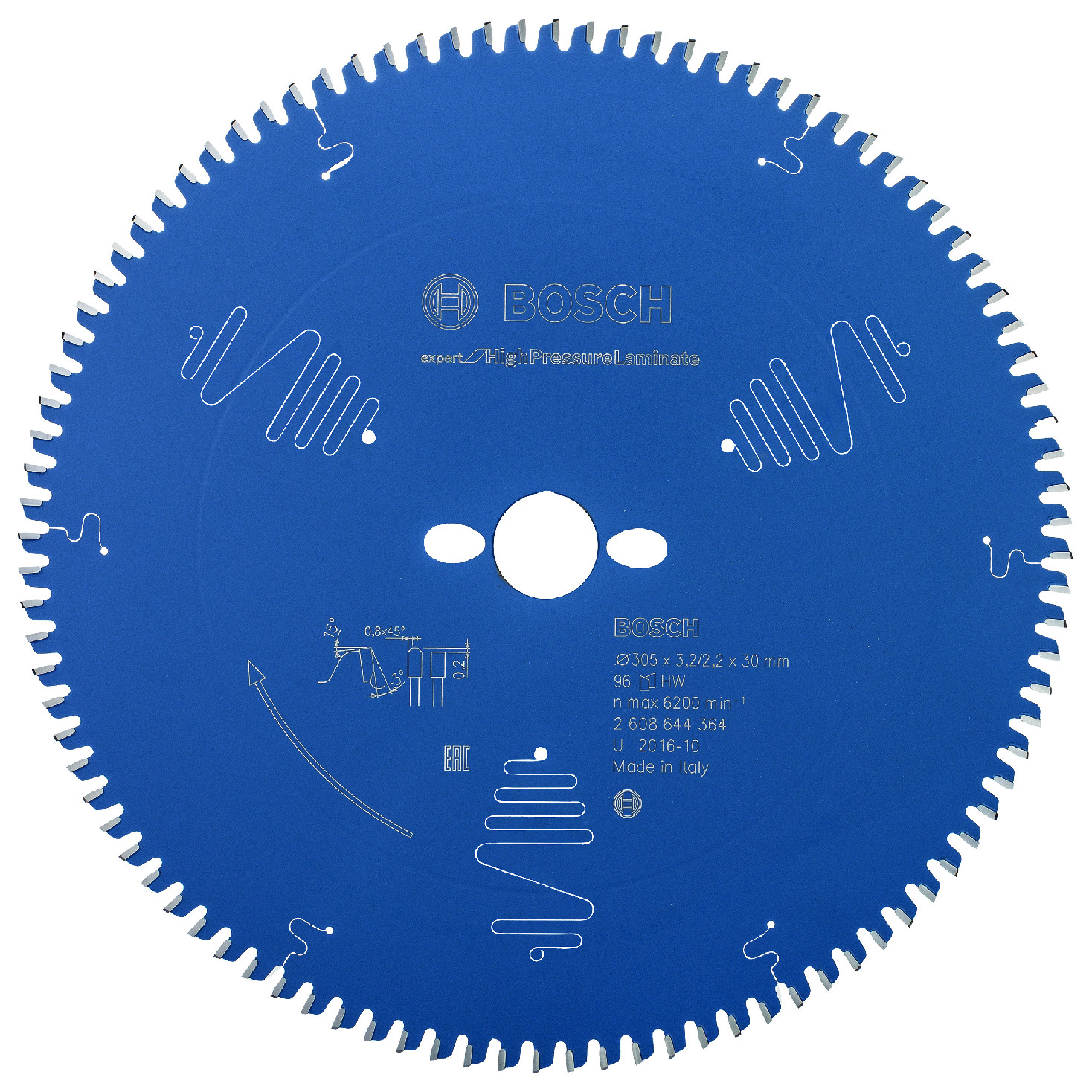 Pilový kotouč Bosch Expert for High Pressure Laminate 305x30 mm/96z.