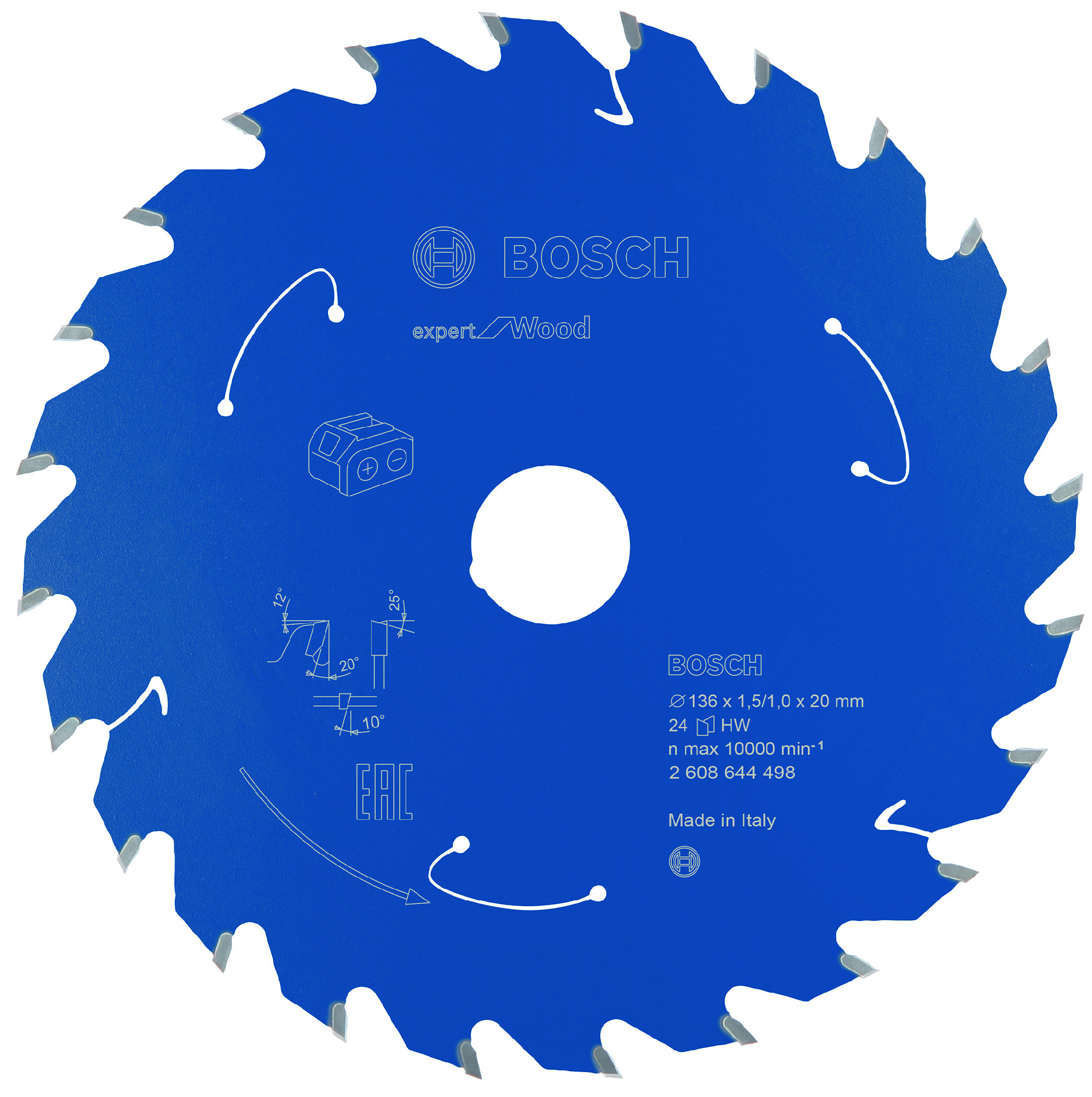 Pilový kotouč Bosch Expert for Wood  136x20 mm/24z.