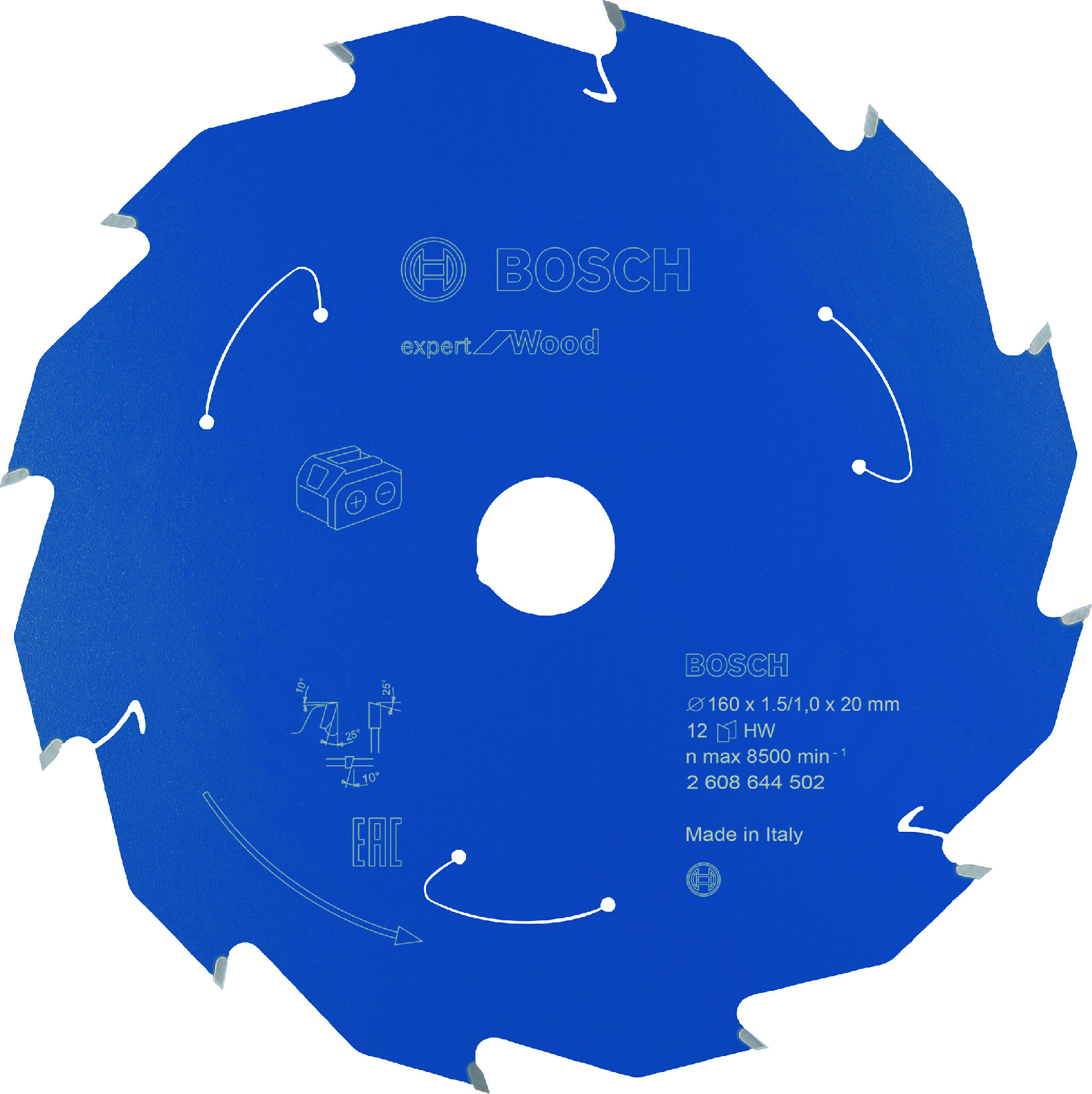 Pilový kotouč Bosch Expert for Wood 160x20 mm Dostupné varianty: Pilový kotouč Bosch Expert for Wood 160x20 mm/12z.