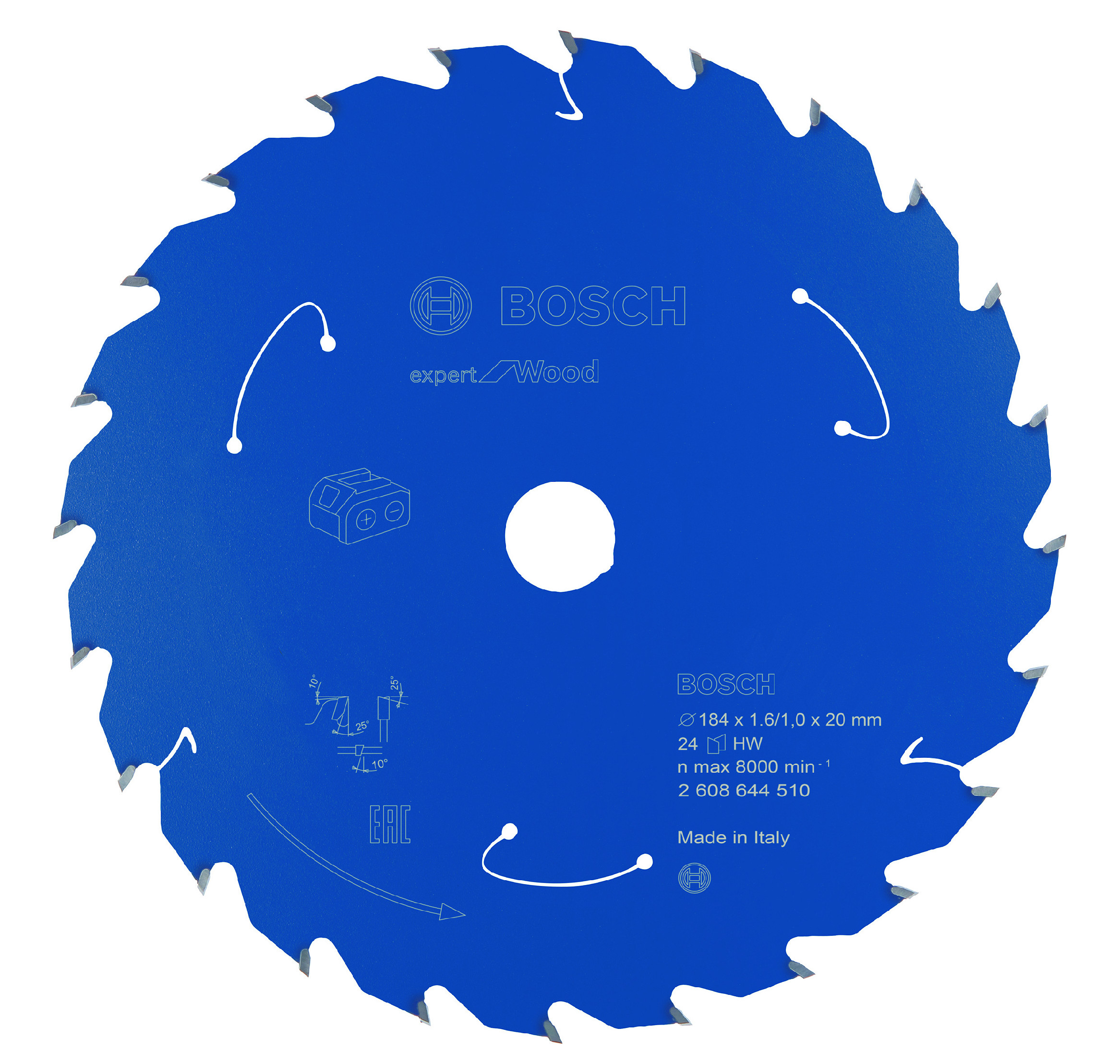 Pilový kotouč Bosch Expert for Wood 184x20 mm Dostupné varianty: Pilový kotouč Bosch Expert for Wood 184x20 mm/24z.