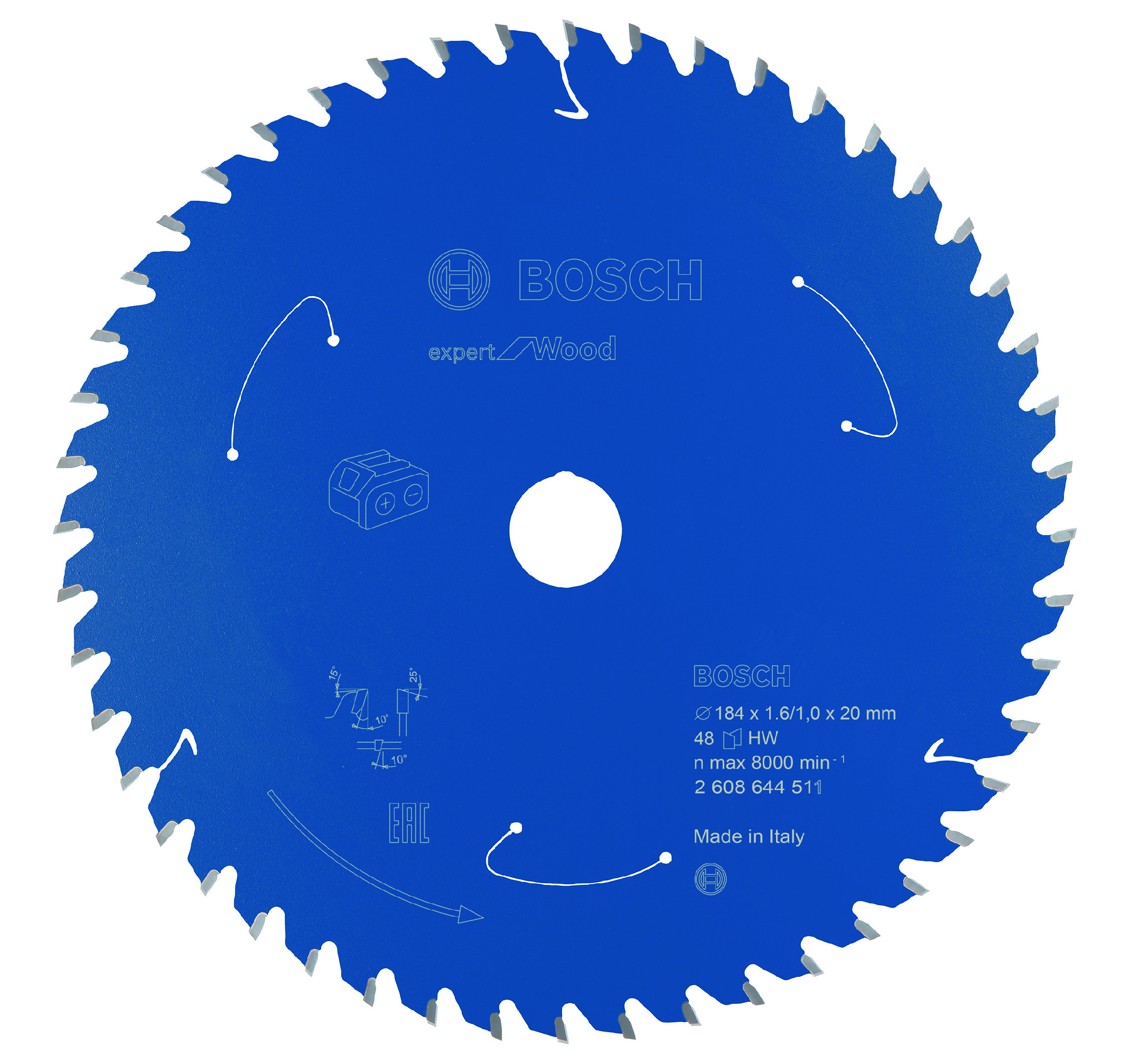 Pilový kotouč Bosch Expert for Wood 184x20 mm Dostupné varianty: Pilový kotouč Bosch Expert for Wood 184x20 mm/48z.