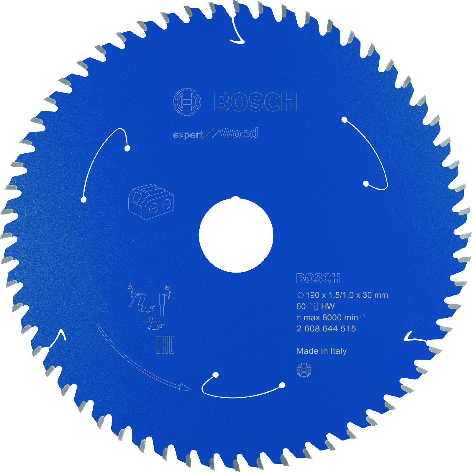 Pilový kotouč Bosch Expert for Wood 190x30 mm Dostupné varianty: Pilový kotouč Bosch Expert for Wood 190x30 mm/60z.