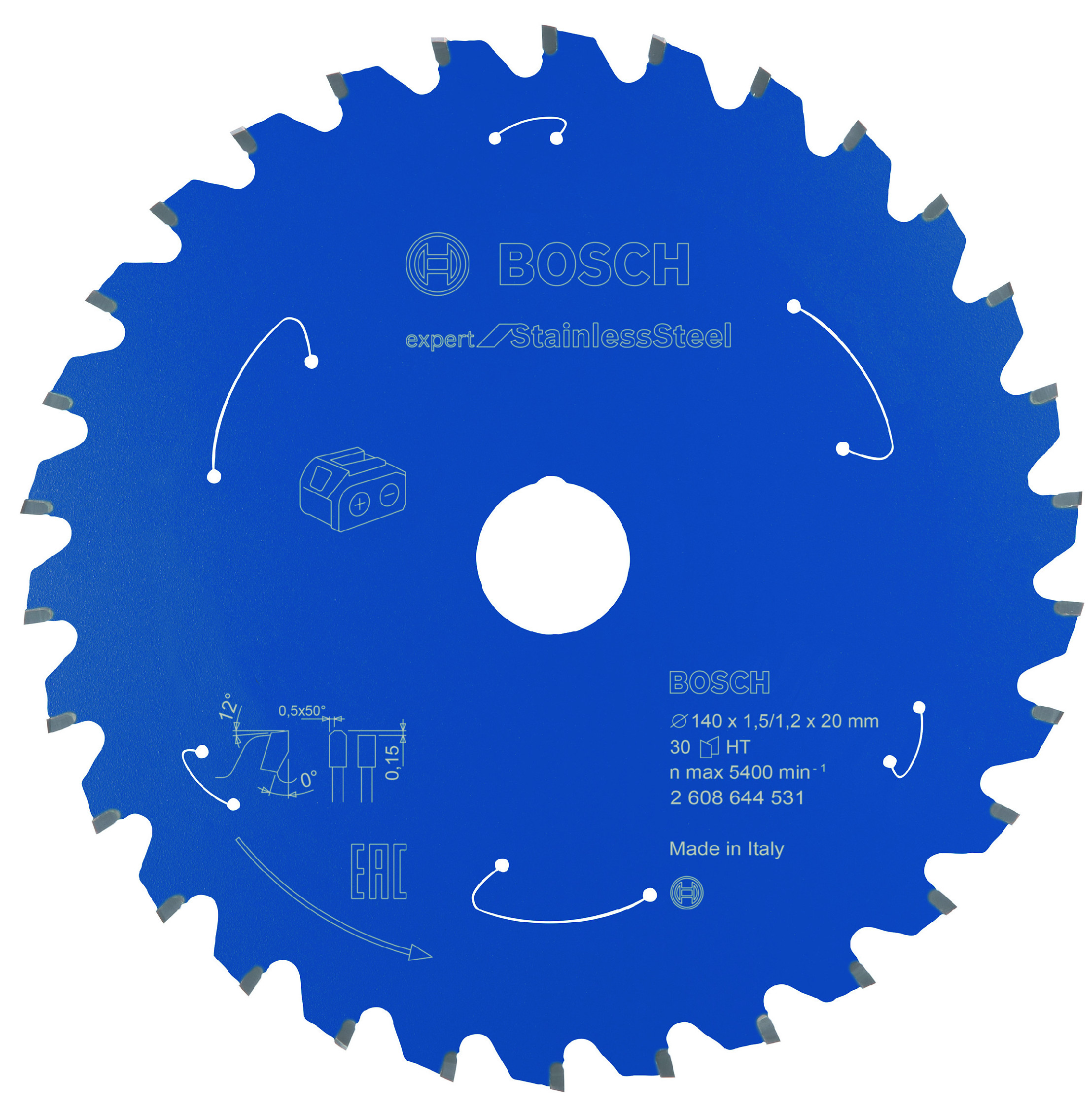 Pilový kotouč Bosch Expert for Stainless Steel 140x20 mm/30z.