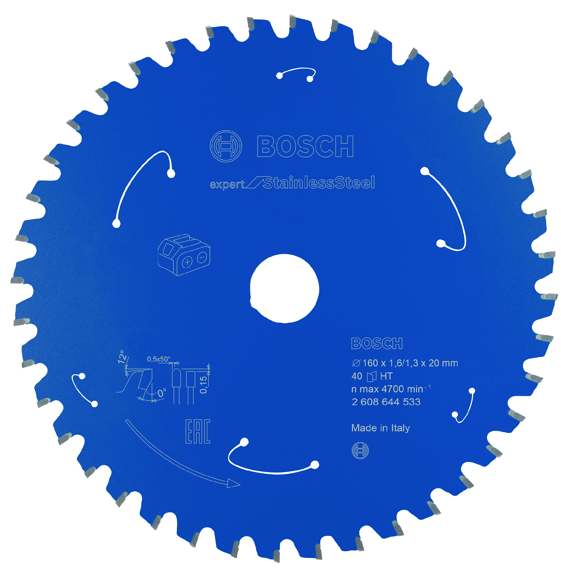 Pilový kotouč Bosch Expert for Stainless Steel 160x20 mm/40z.