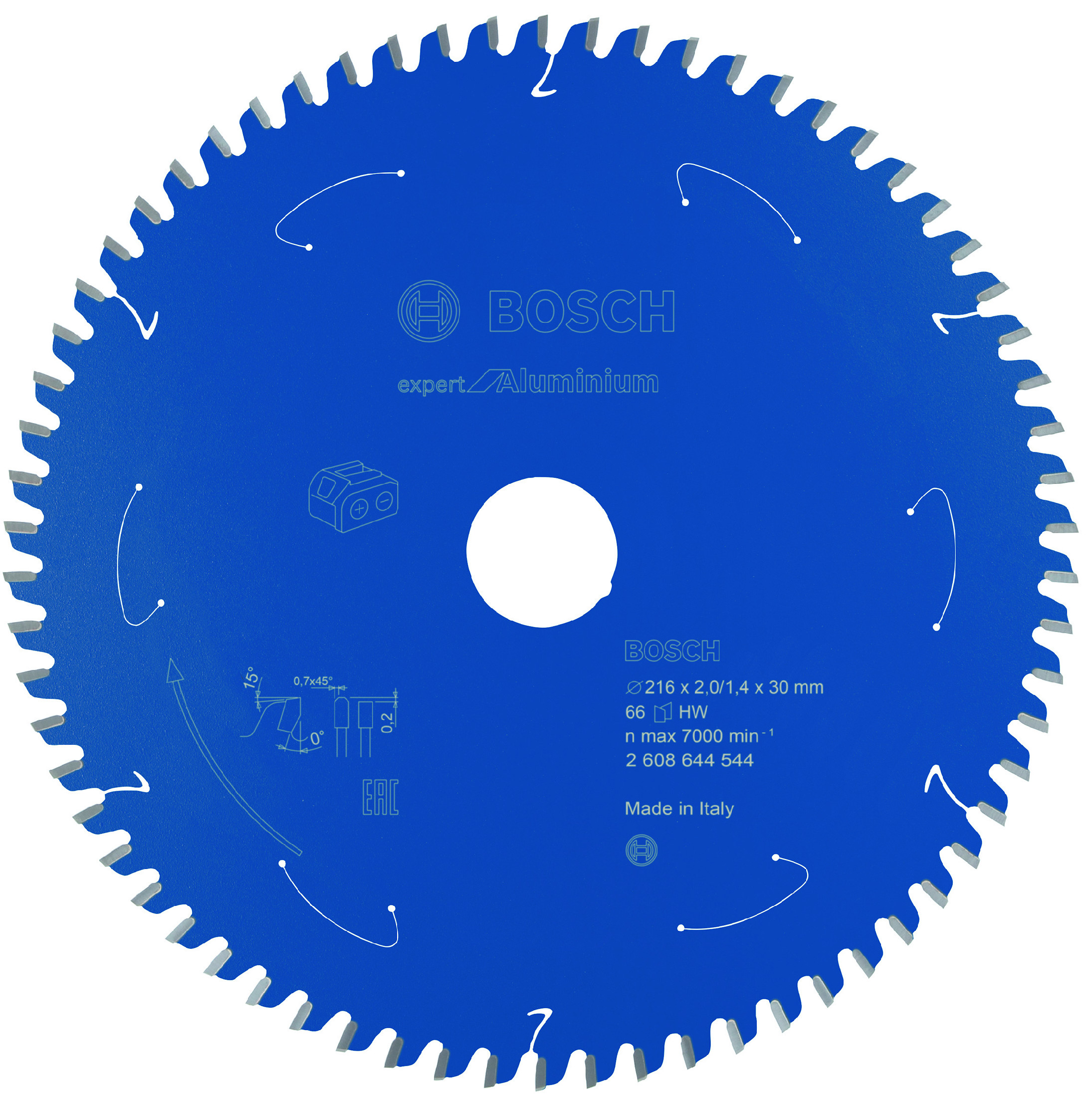 Pilový kotouč Bosch Expert for Aluminium 216x30 mm/66z.