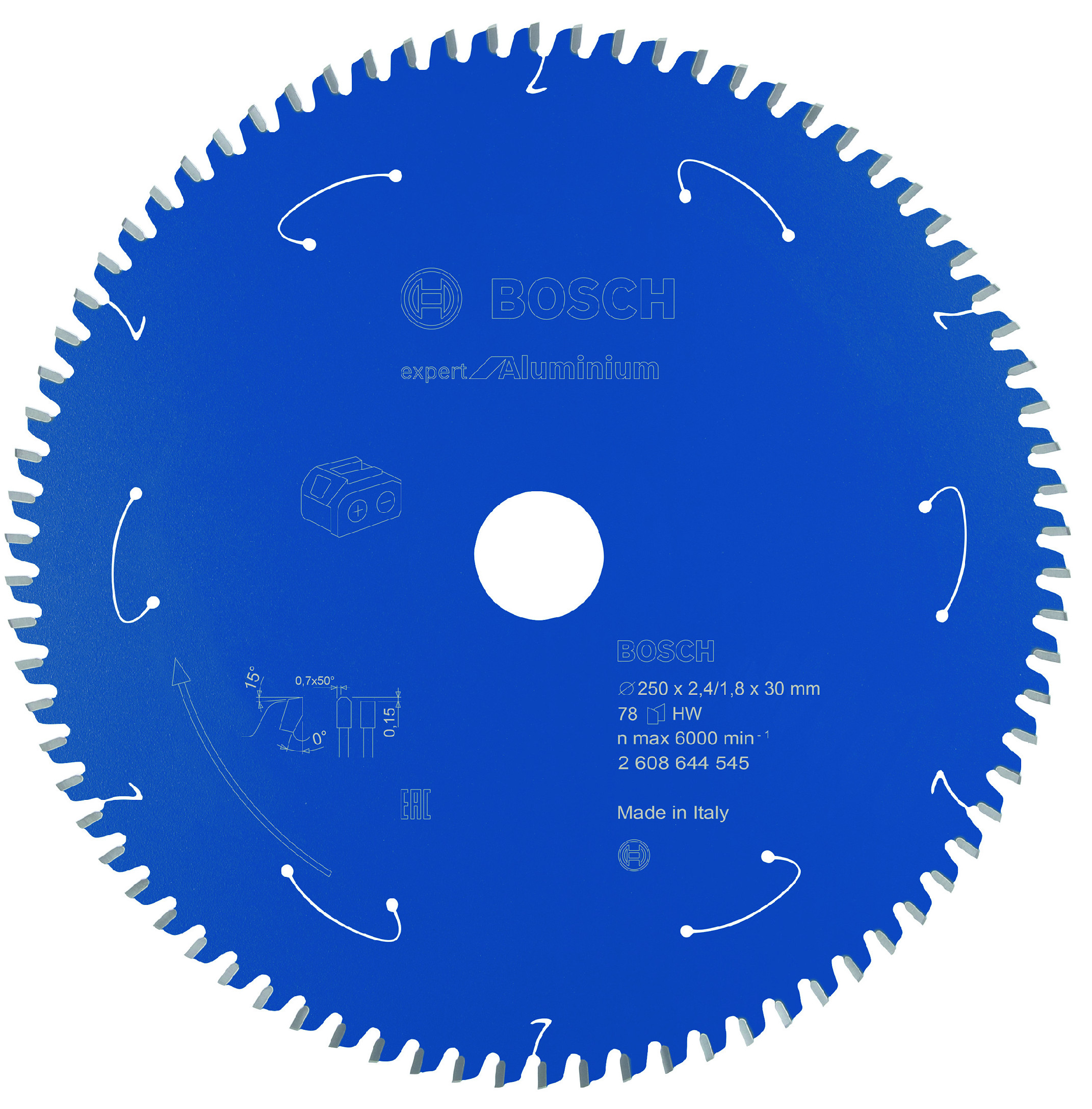 Pilový kotouč Bosch Expert for Aluminium 250x30 mm/78z.