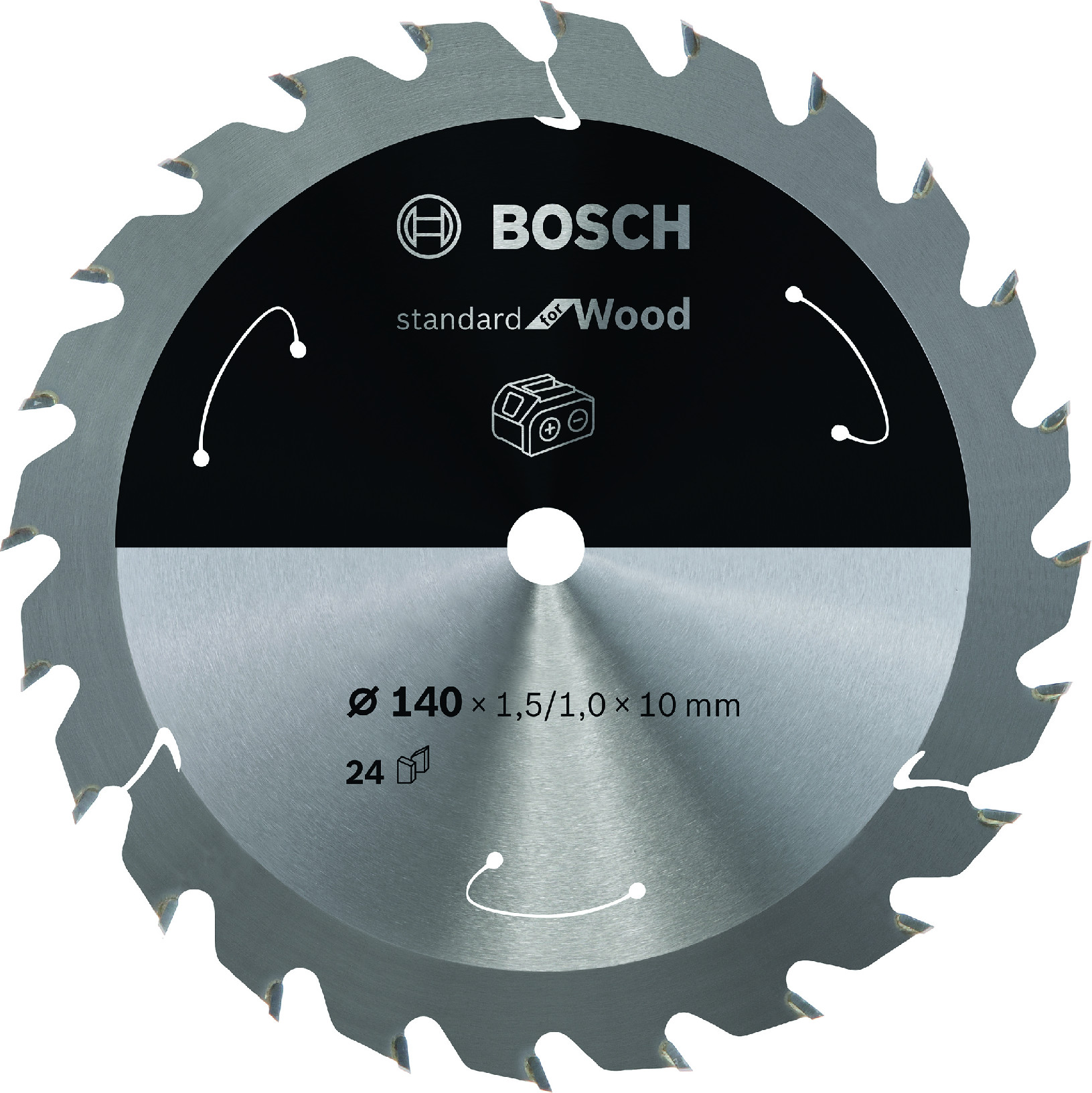 Pilový kotouč Bosch Standard for Wood 140x10 mm/24z.