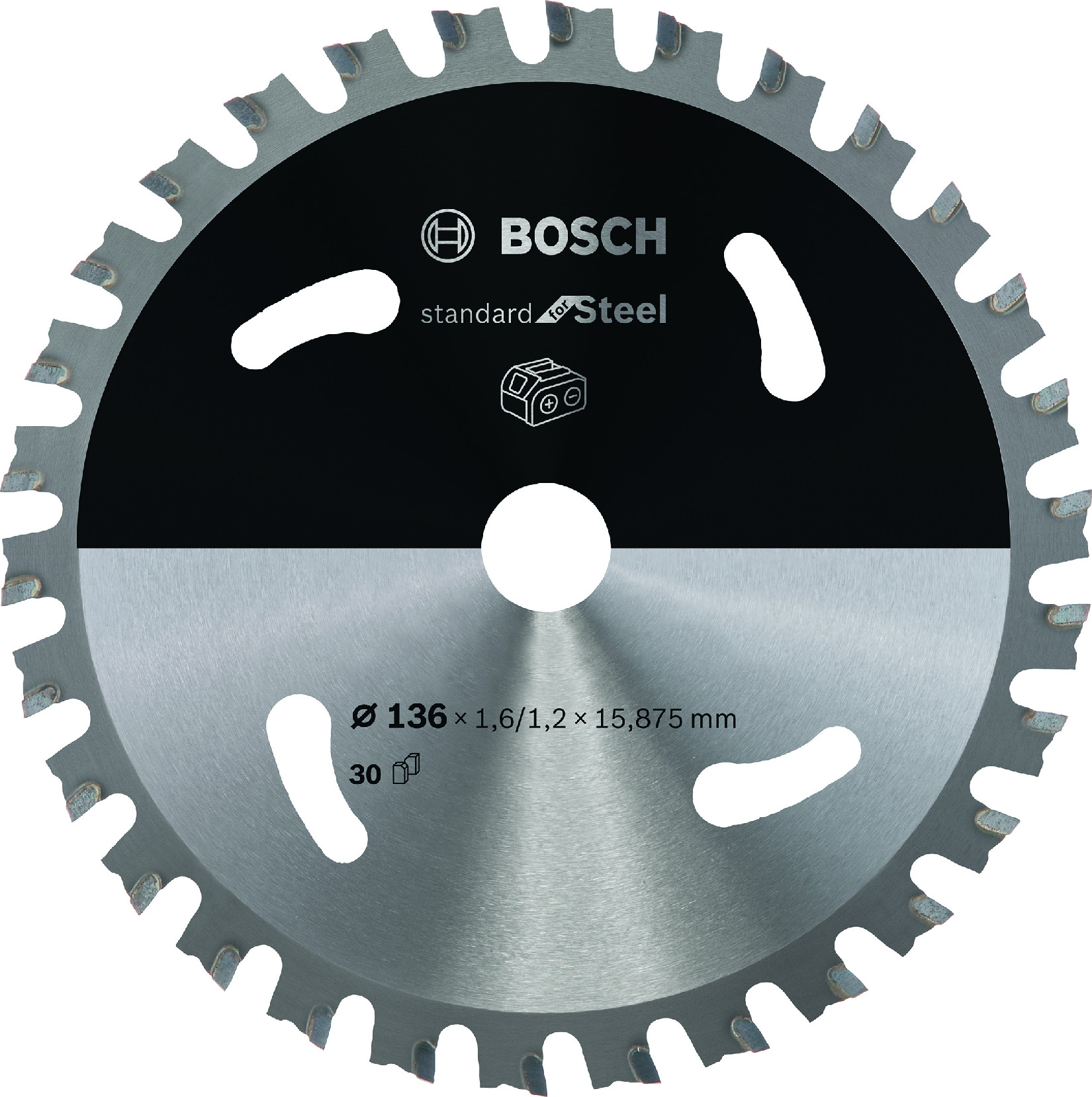 Pilový kotouč Bosch Standard for Steel 136x16 mm/30z.