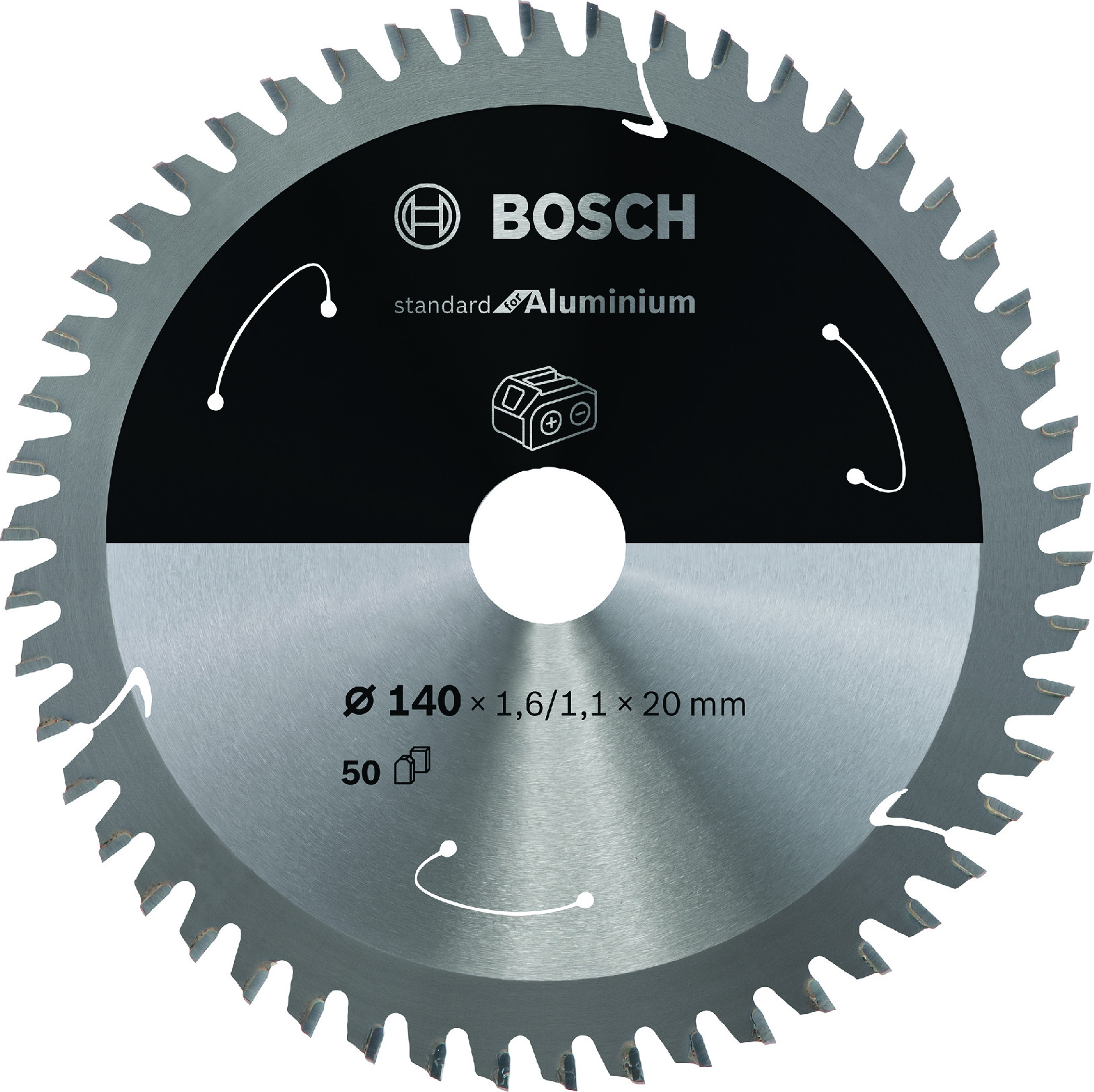 Pilový kotouč Bosch Standard for Aluminium 140x20 mm/50z.