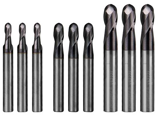 OPTIMUM Stopkové frézy (rádiusové) – sada 9 ks