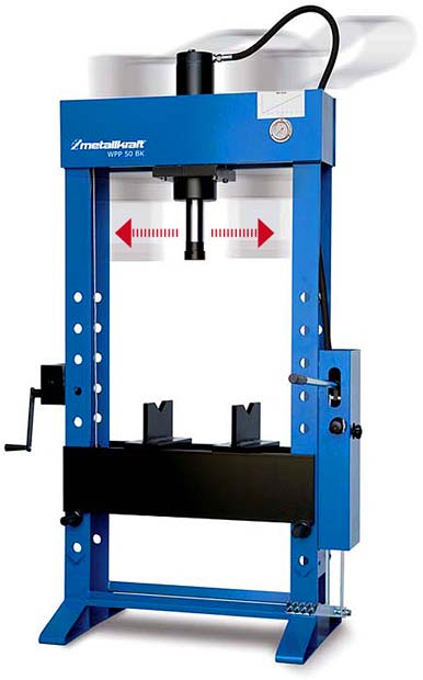 Ruční/nožní hydraulický lis Metallkraft® WPP 50 BK