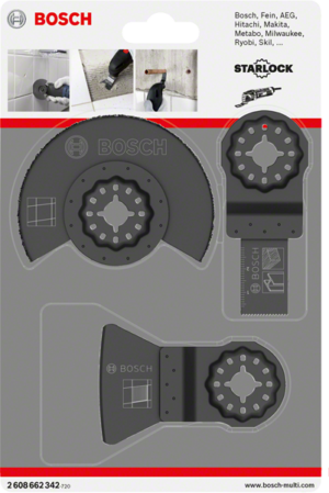 Sada na dlaždice (3 ks) pro multifunkční brusku Bosch Starlock