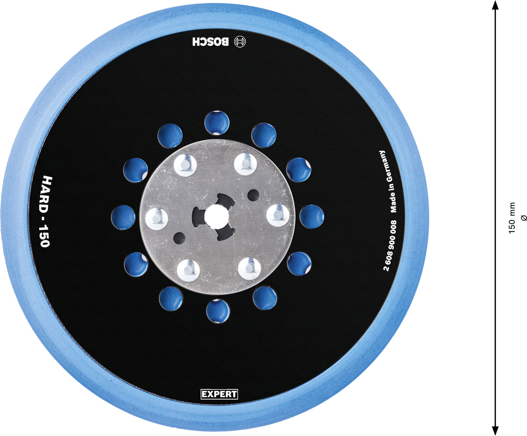 Podložný brusný talíř Bosch EXPERT UNI multiděrované 150 mm Dostupné varianty: Podložný brusný talíř Bosch EXPERT HARD UNI multiděrované 150 mm