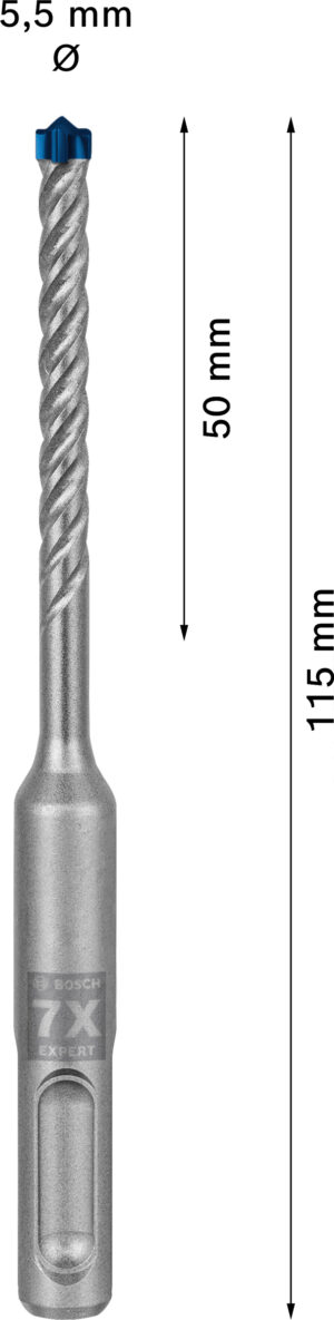 Vrták do betonu SDS plus-7X Bosch EXPERT Dostupné varianty: Vrták do betonu SDS plus-7X Bosch EXPERT 5