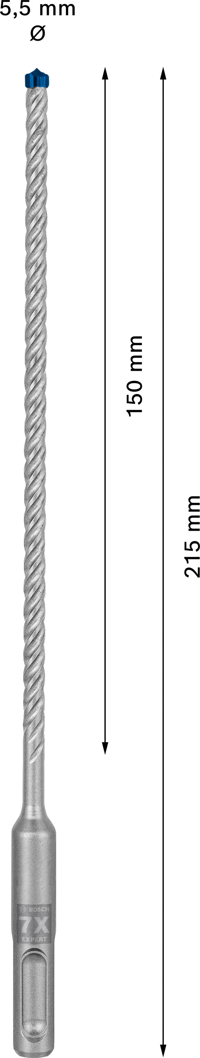 Vrták do betonu SDS plus-7X Bosch EXPERT Dostupné varianty: Vrták do betonu SDS plus-7X Bosch EXPERT 5