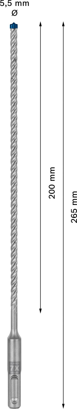 Vrták do betonu SDS plus-7X Bosch EXPERT Dostupné varianty: Vrták do betonu SDS plus-7X Bosch EXPERT 5