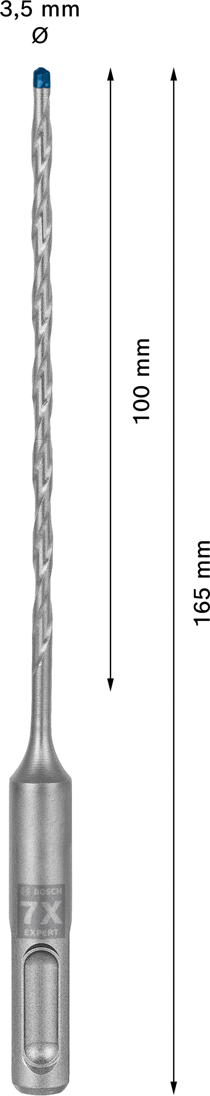 Vrták do betonu SDS plus-7X Bosch EXPERT Dostupné varianty: Vrták do betonu SDS plus-7X Bosch EXPERT 3