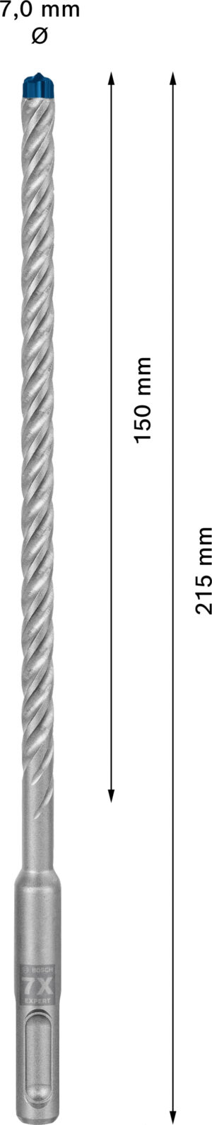 Vrták do betonu SDS plus-7X Bosch EXPERT Dostupné varianty: Vrták do betonu SDS plus-7X Bosch EXPERT 7x150x215 mm