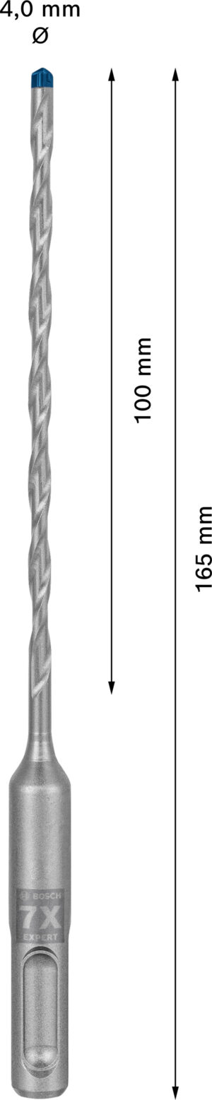 Vrták do betonu SDS plus-7X Bosch EXPERT Dostupné varianty: Vrták do betonu SDS plus-7X Bosch EXPERT 4x100x165 mm