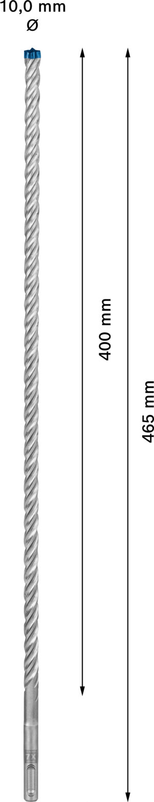 Vrták do betonu SDS plus-7X Bosch EXPERT Dostupné varianty: Vrták do betonu SDS plus-7X Bosch EXPERT 10x400x465 mm