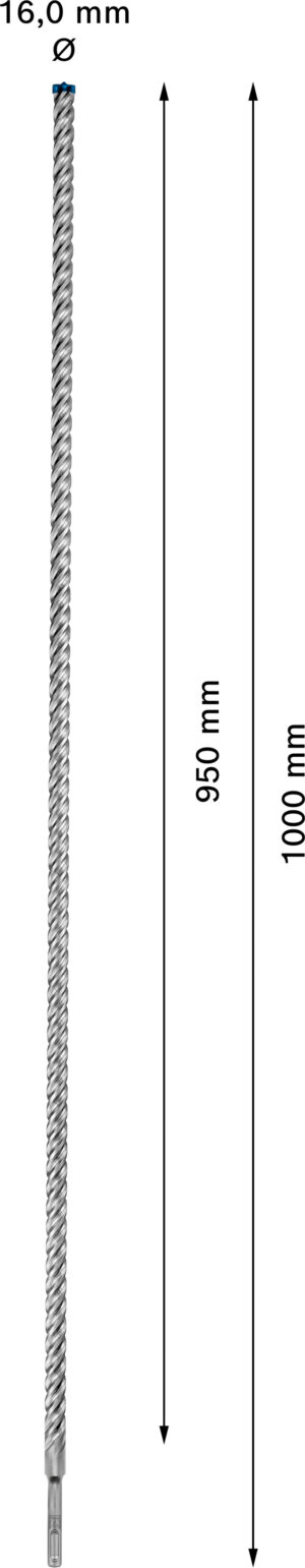 Vrták do betonu SDS plus-7X Bosch EXPERT Dostupné varianty: Vrták do betonu SDS plus-7X Bosch EXPERT 16x950x1000 mm