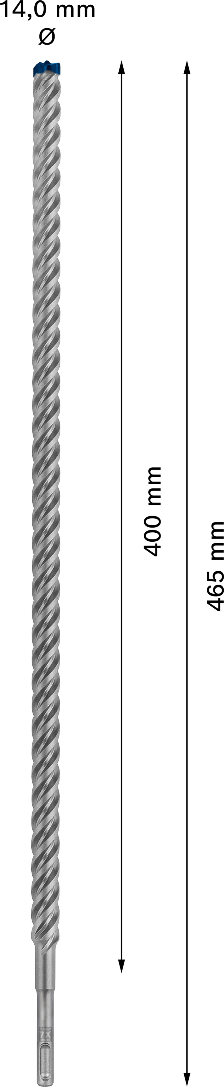 Vrták do betonu SDS plus-7X Bosch EXPERT Dostupné varianty: Vrták do betonu SDS plus-7X Bosch EXPERT 18x400x450 mm