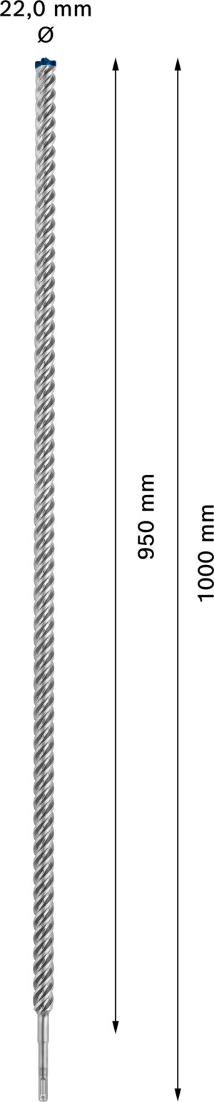 Vrták do betonu SDS plus-7X Bosch EXPERT Dostupné varianty: Vrták do betonu SDS plus-7X Bosch EXPERT 22x950x1000 mm