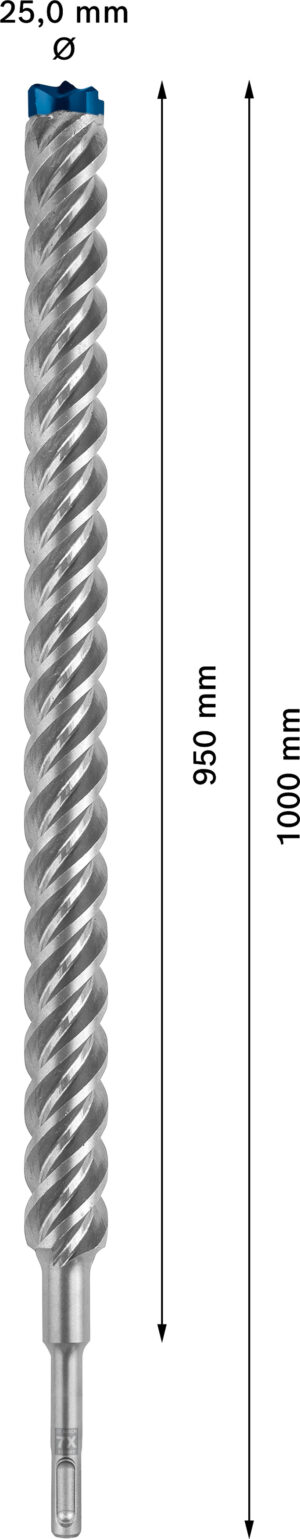 Vrták do betonu SDS plus-7X Bosch EXPERT Dostupné varianty: Vrták do betonu SDS plus-7X Bosch EXPERT 25x950x1000 mm