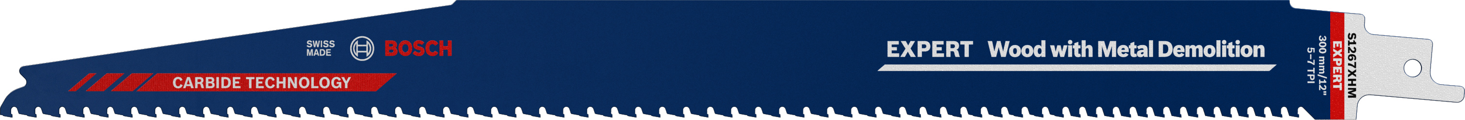 BOSCH Pilový list do pily ocasky EXPERT Wood with Metal Demolition S1267XHM