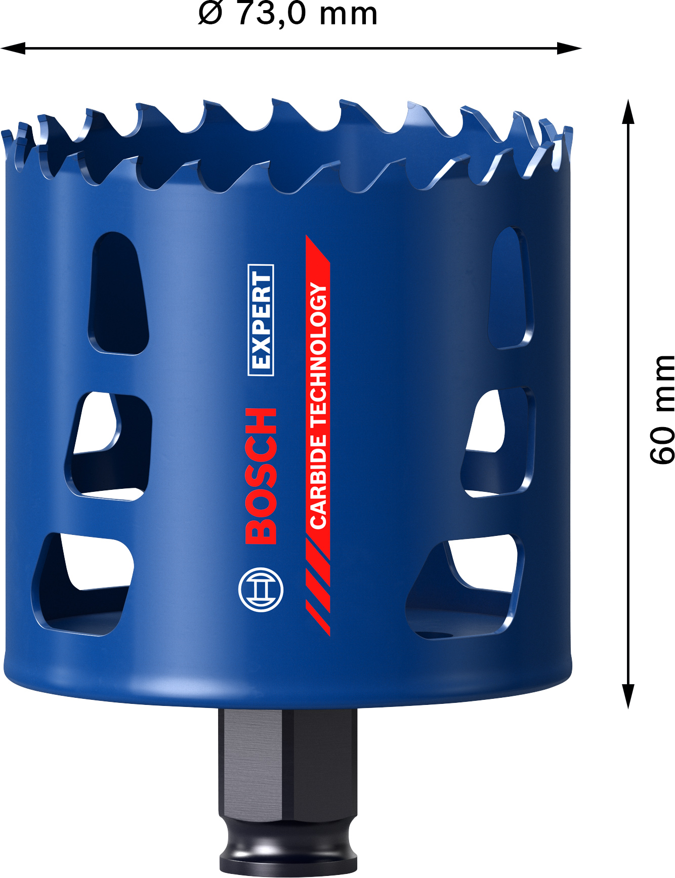 Děrovka Bosch EXPERT Tough Material Dostupné varianty: Děrovka Bosch EXPERT Tough Material 73 mm