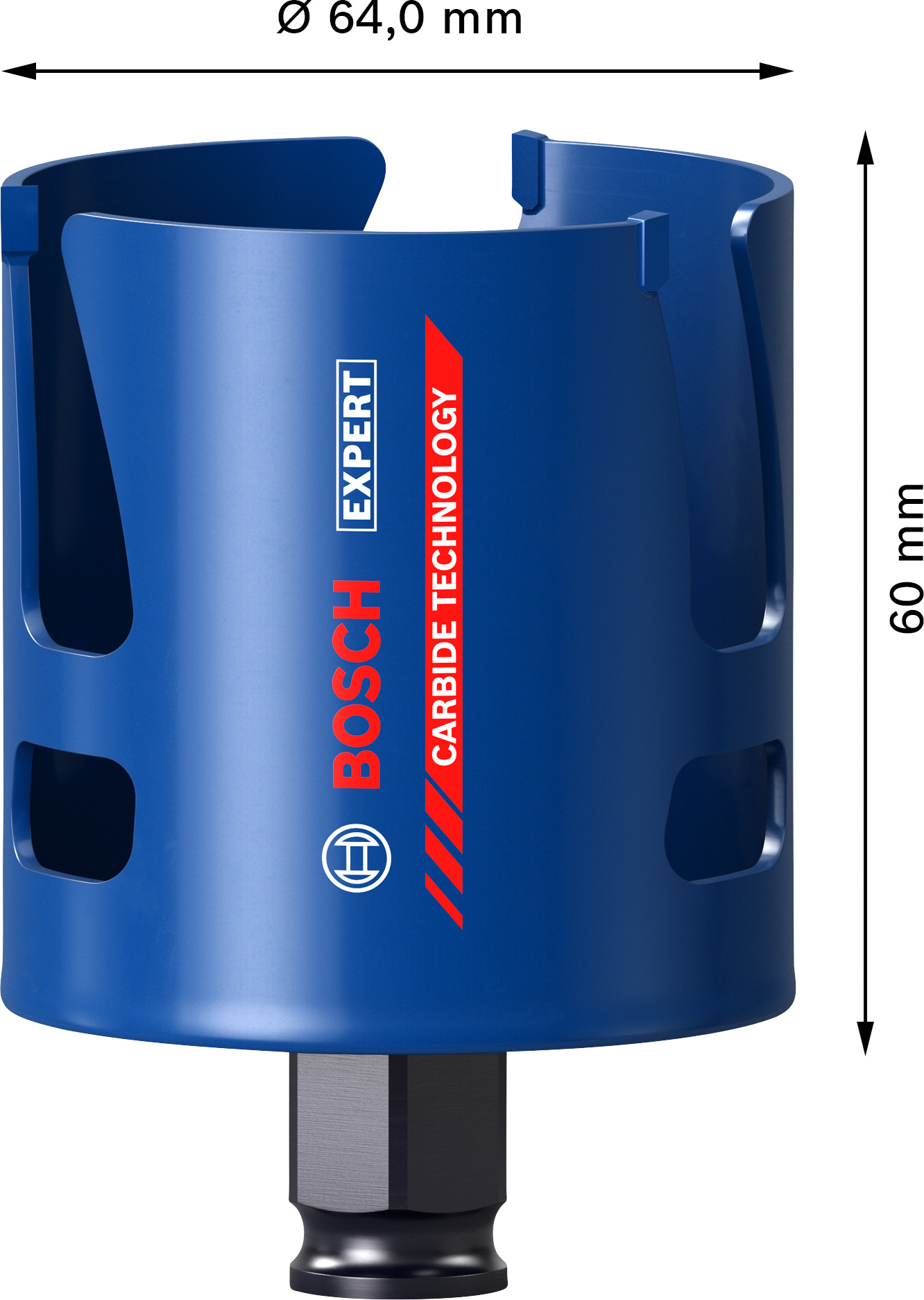 Děrovka Bosch EXPERT Construction Material Dostupné varianty: Děrovka Bosch EXPERT Construction Material 64 mm