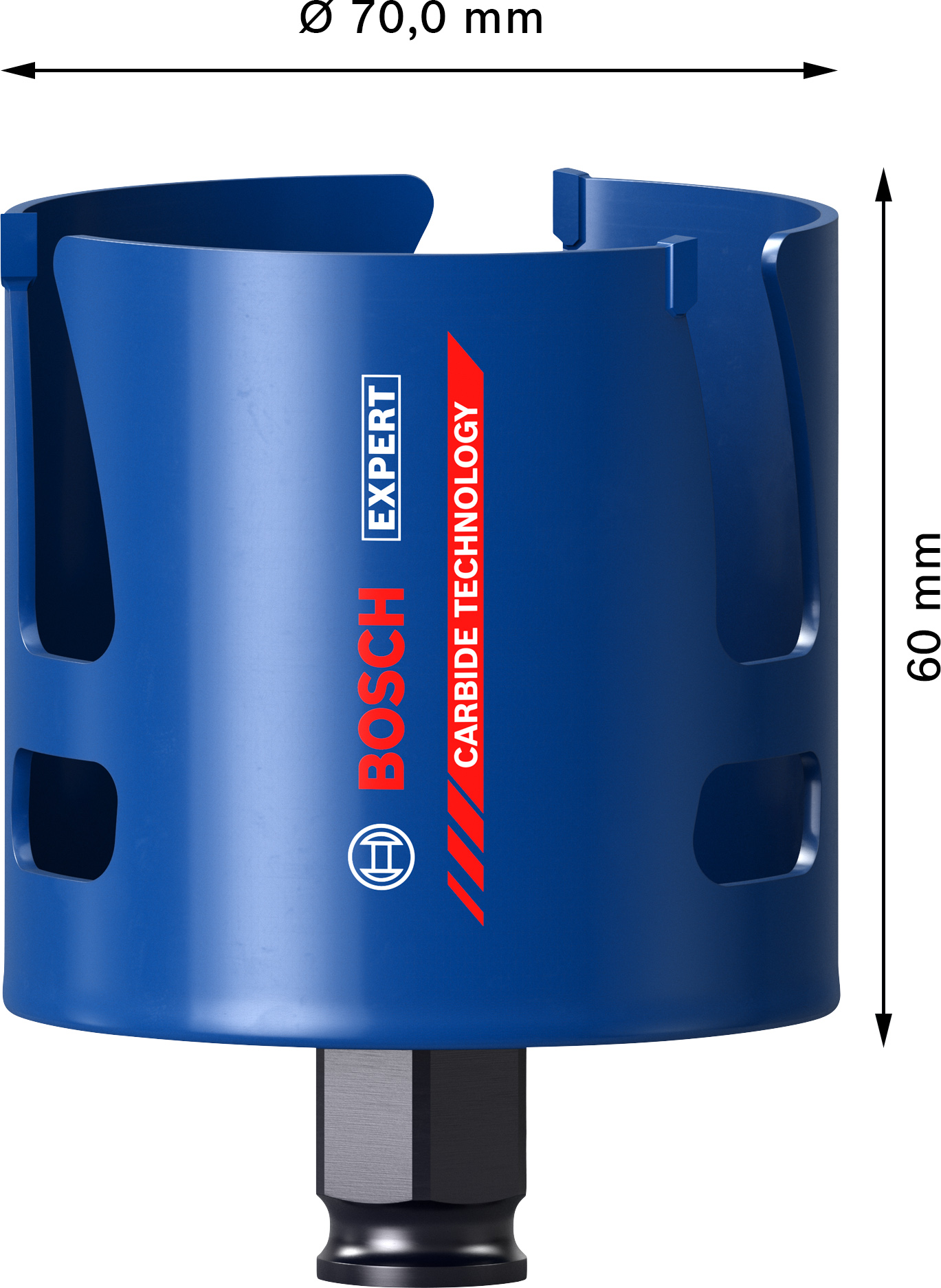 Děrovka Bosch EXPERT Construction Material Dostupné varianty: Děrovka Bosch EXPERT Construction Material 70 mm