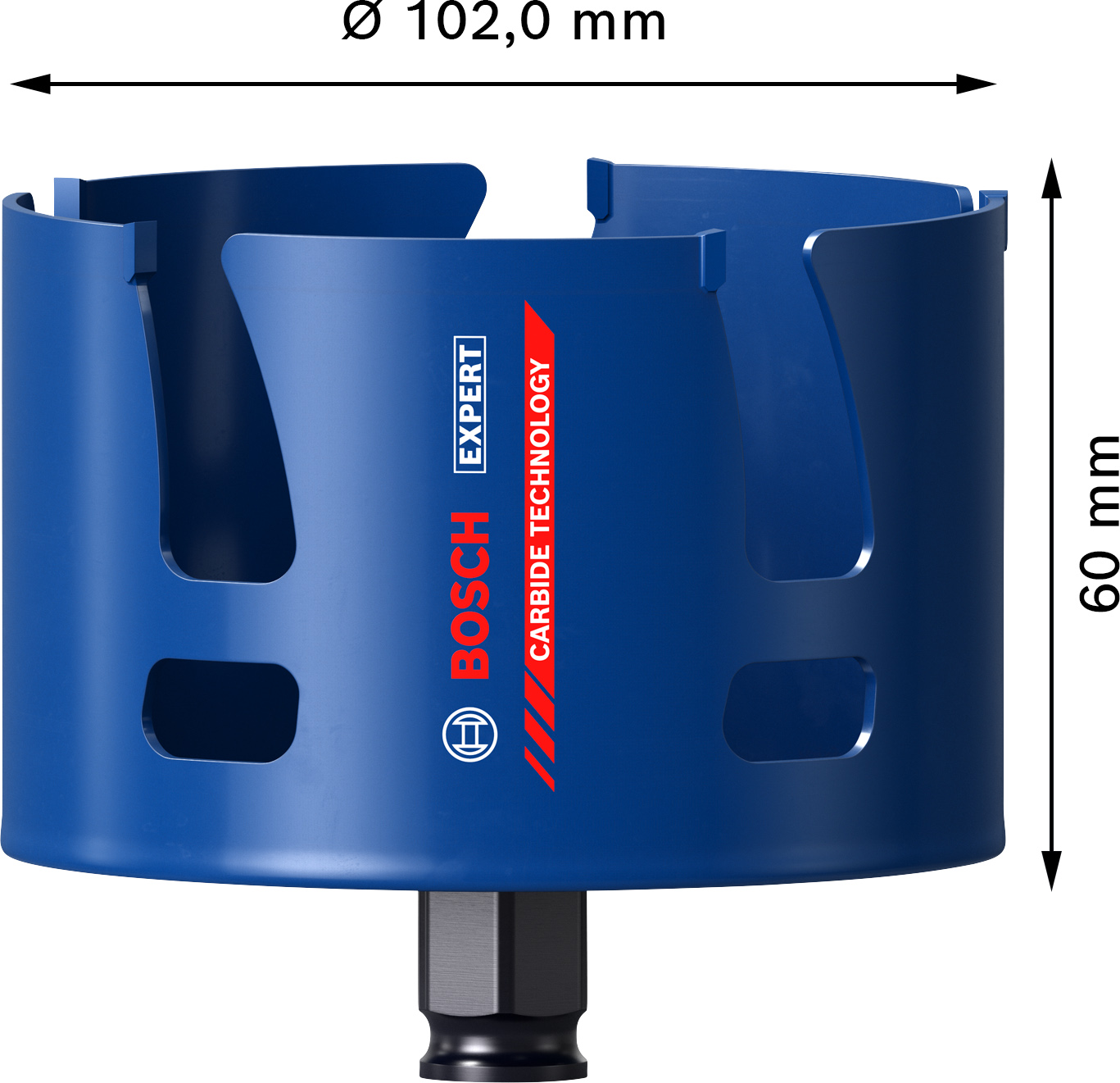 Děrovka Bosch EXPERT Construction Material Dostupné varianty: Děrovka Bosch EXPERT Construction Material 102 mm