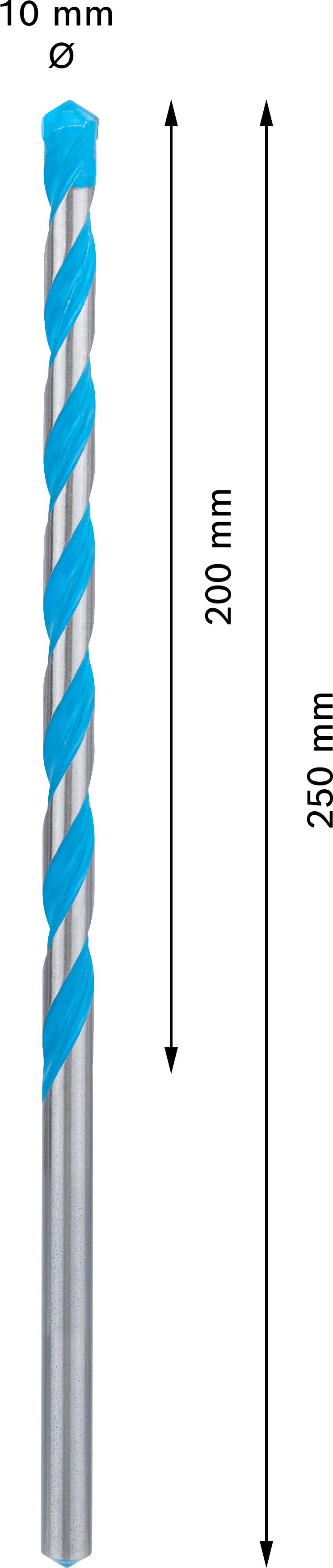 Víceúčelový vrták CYL-9 Bosch EXPERT MultiConstruction Dostupné varianty: Víceúčelový vrták CYL-9 Bosch EXPERT MultiConstruction  7x200x250 mm