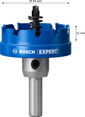 Karbidová děrovka Bosch EXPERT Sheet Metal Dostupné varianty: Karbidová děrovka Bosch EXPERT Sheet Metal 54 mm