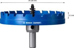 Karbidová děrovka Bosch EXPERT Sheet Metal Dostupné varianty: Karbidová děrovka Bosch EXPERT Sheet Metal 120 mm